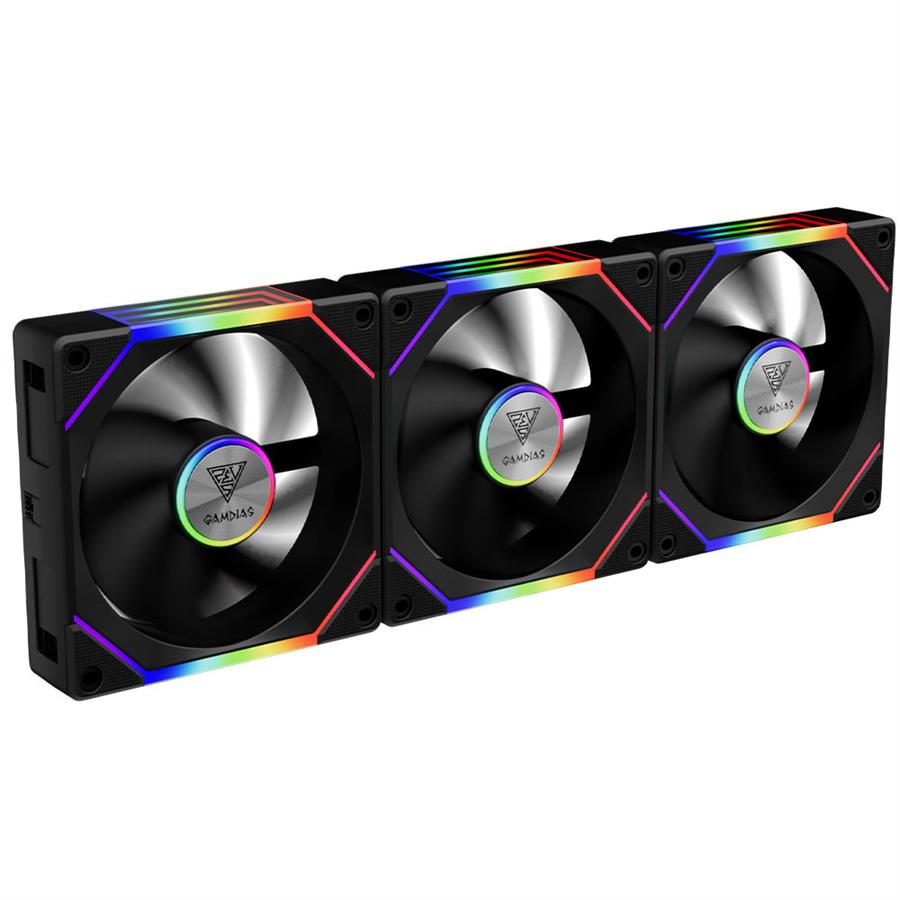 Fan Cooler Gamdias Aeolus P2-1203 Pack x3